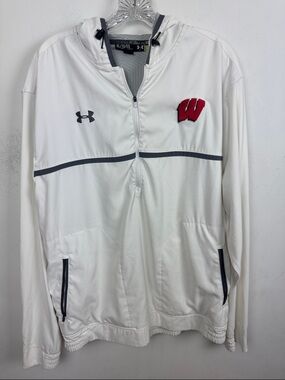 Under Armour Wisconsin Hooded Half-Zip Jacket